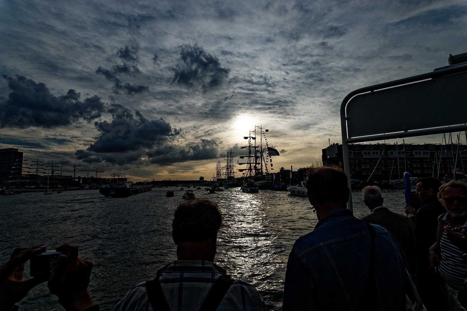 A free GVB ferry crossing the IJ behind Centraal Station - two minutes, no ticket, bikes welcome.